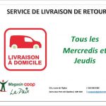 service de livraison de retour